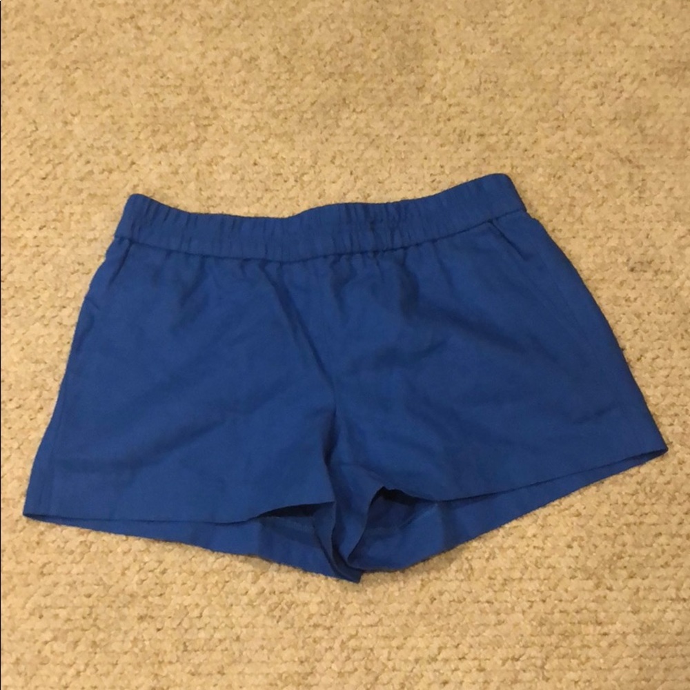 J. Crew royal blue elastic waist shorts. Size 2.